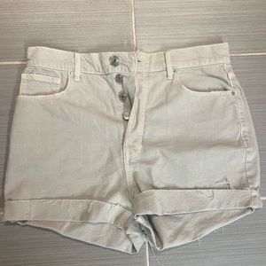 Pacsun Beige Jean Shorts
